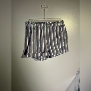 L.A. Hearts | Blue and White Striped Shorts | Size S